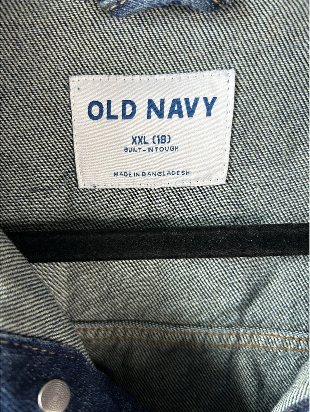 Old Navy Denim Jacket Built in Tough Youth Size 2XL (18) NWT